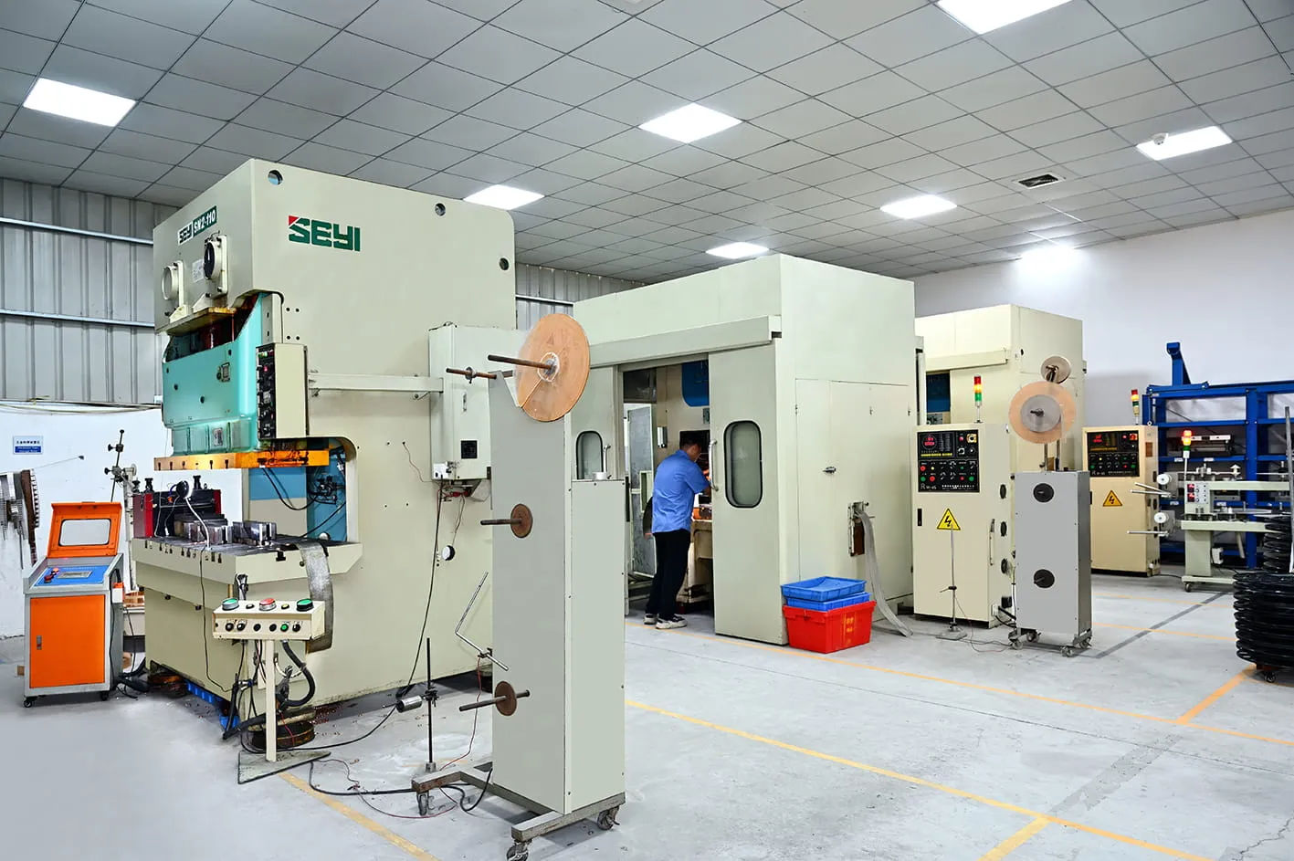 High-speed progressive die stamping press